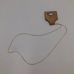 Gold Tiny Box Necklace